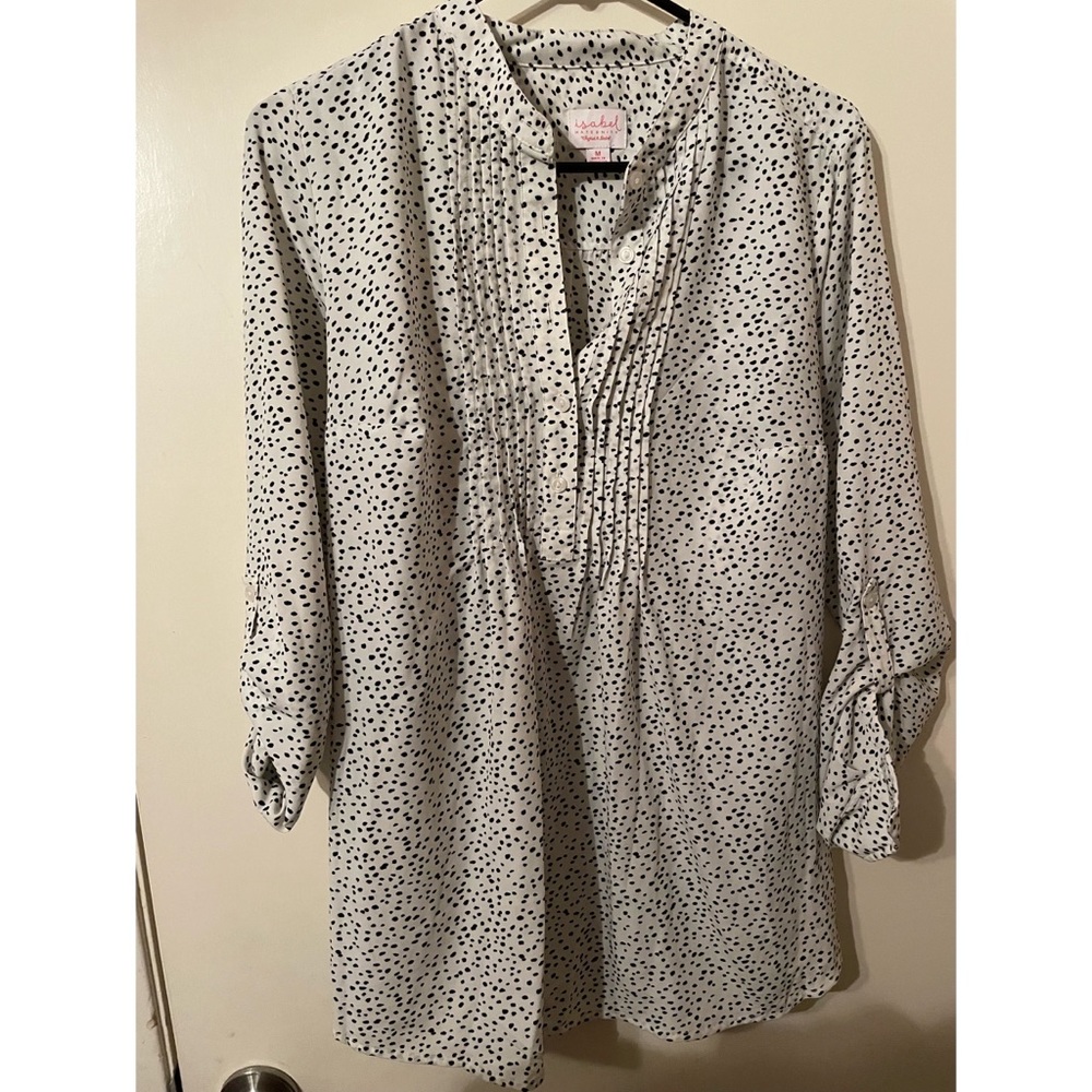 Black and white maternity tunic